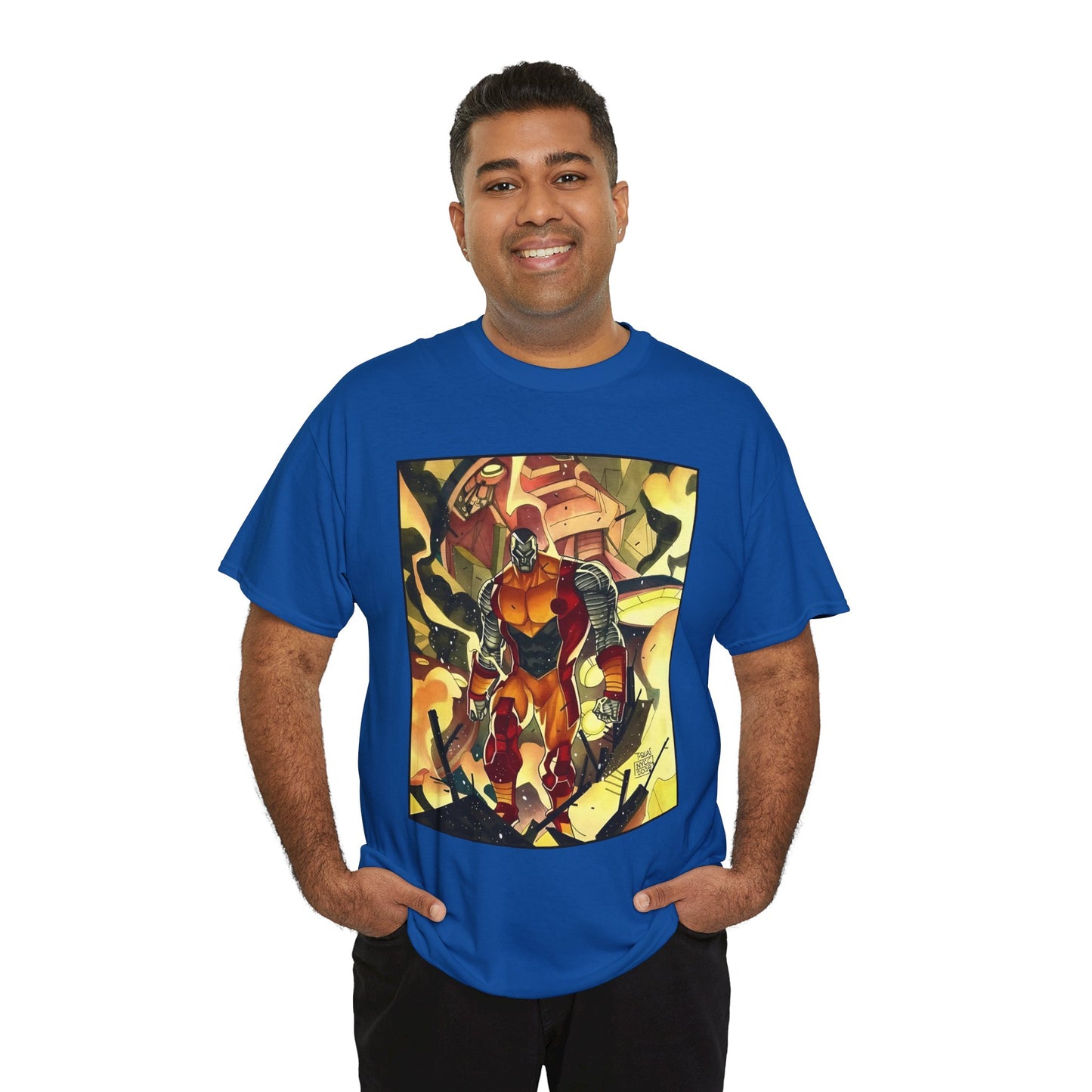 Colossus T-Shirt - Fighting a Sentinel - Marvel Comics