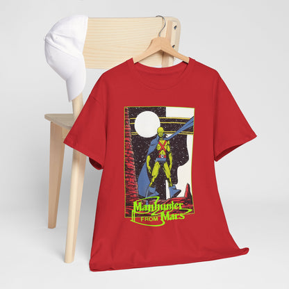Martian Manhunter T-Shirt - George Perez Art - 1980s Justice League of America (JLA) Postcard Art - DC Comics
