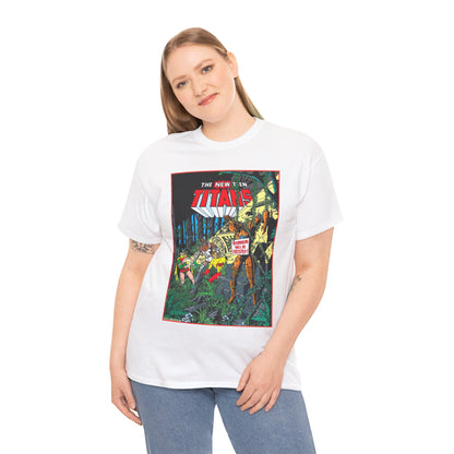 New Teen Titans T-Shirt - George Perez Art - Robin, Cyborg, Kid Flash, Robotman - DC Comics