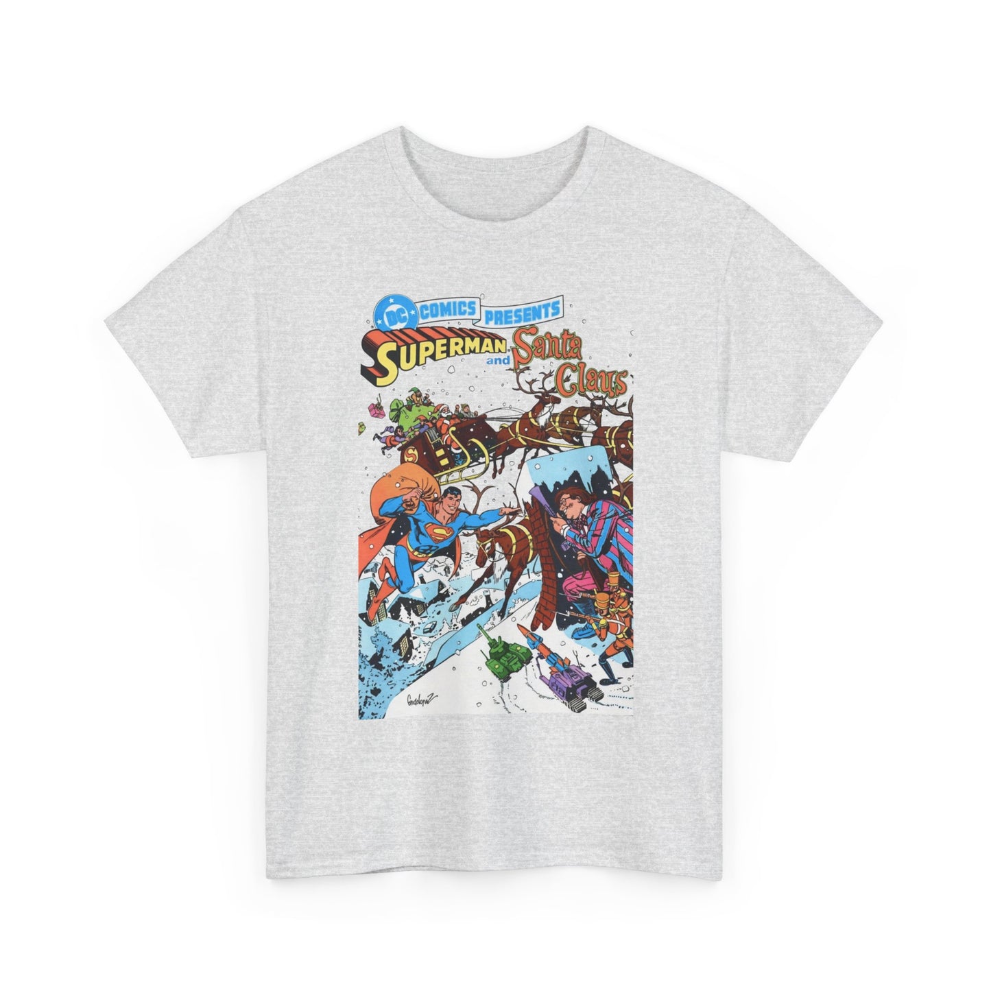 Superman & Santa Claus T-Shirt - José Luis García-López Art - DC Comics Presents #67 - Vs. Toyman