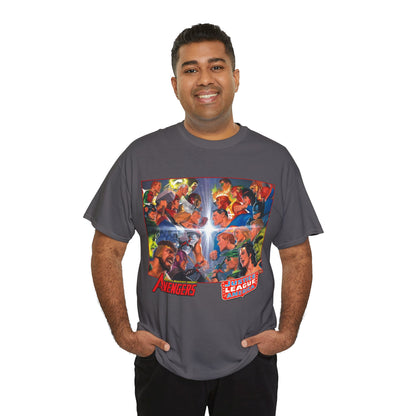 Avengers/Justice League of America T-Shirt - Alex Ross Art, George Perez Homage - DC Comics, Marvel Comics