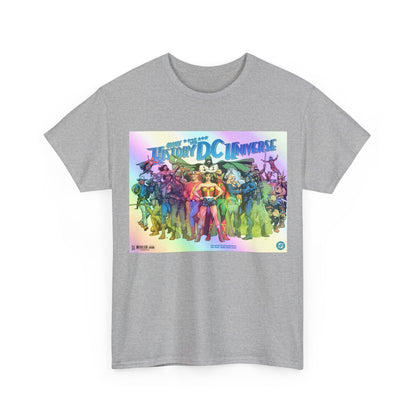 New History of the DC Universe T-Shirt - Wonder Woman, Wildcat, Black Canary, Sgt. Rock, Etrigan, Spectre, Jonah Hex - DC Comics