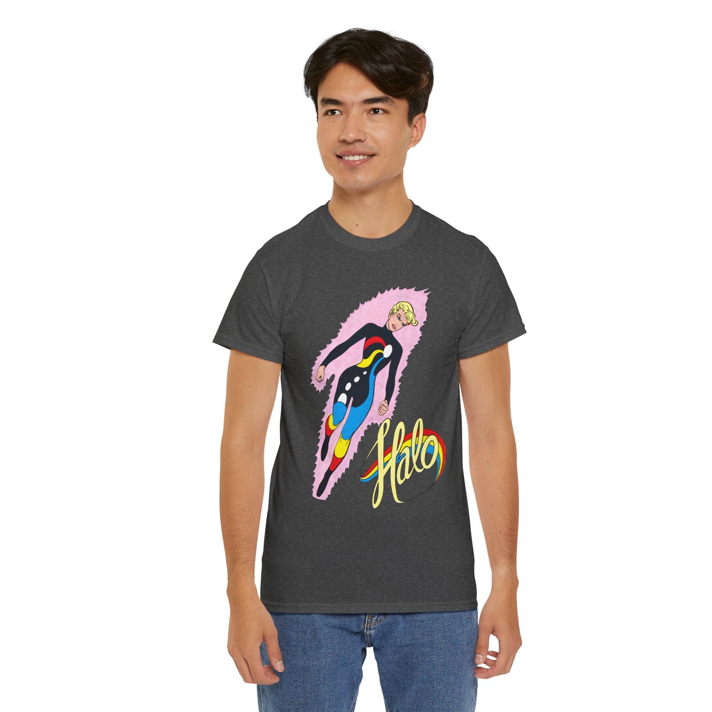 Halo T-Shirt - Jim Aparo Art - Batman & the Outsiders Team Member - DC Comics