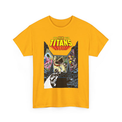 New Teen Titans T-Shirt - George Perez Art - Dr. Light, Titans Tower - DC Comics