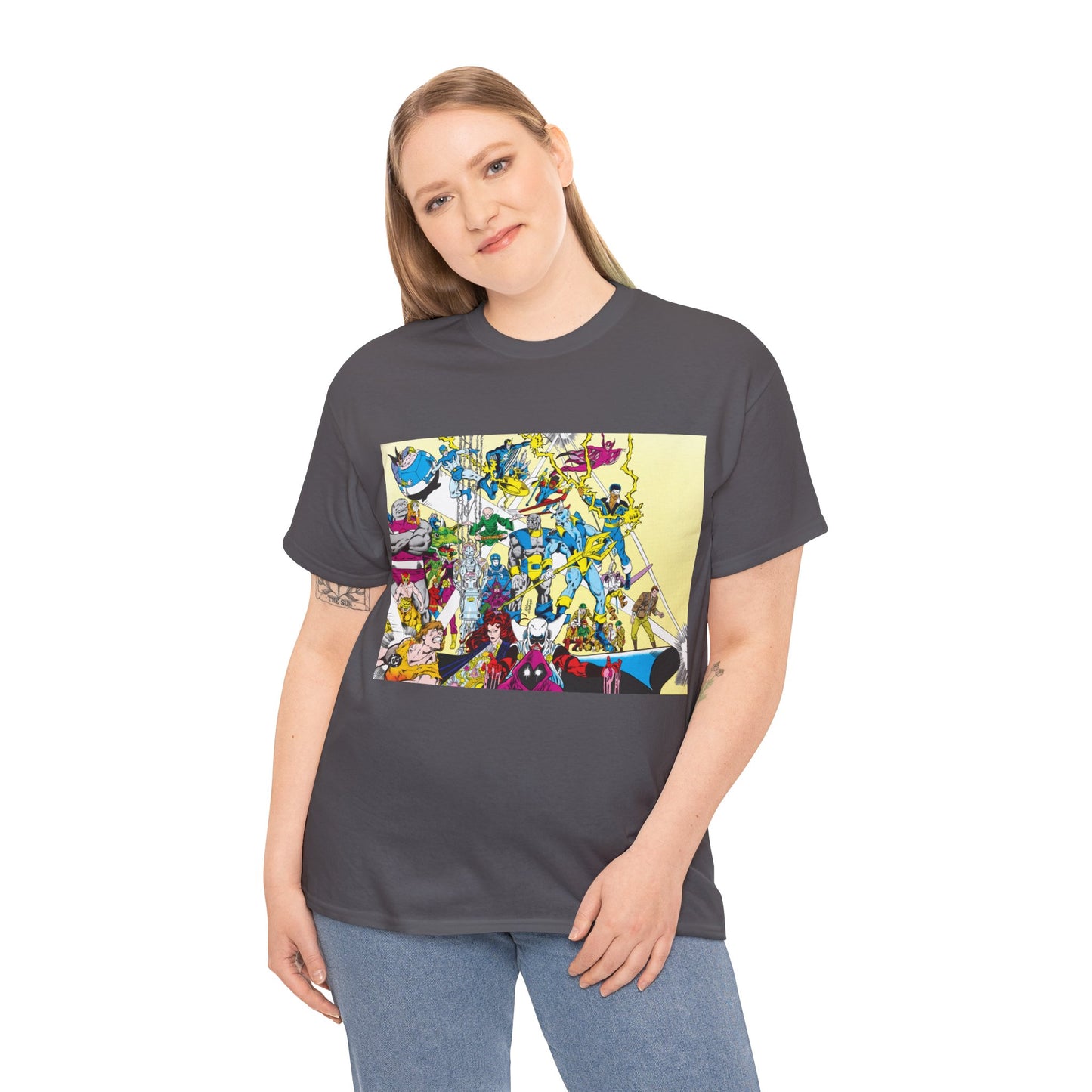 Who's Who in the DC Universe T-Shirt - George Perez Art - Black Lightning, Black Orchid - #3 Cover Art - DC Comics
