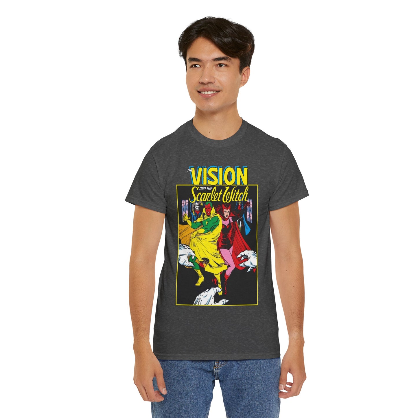 Vision & Scarlet Witch T-Shirt - Avengers Members - 1985 Cover Art - Marvel Comics