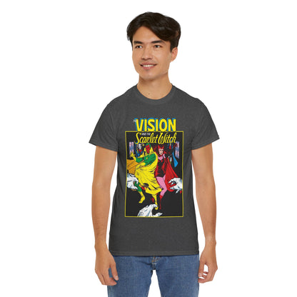 Vision & Scarlet Witch T-Shirt - Avengers Members - 1985 Cover Art - Marvel Comics