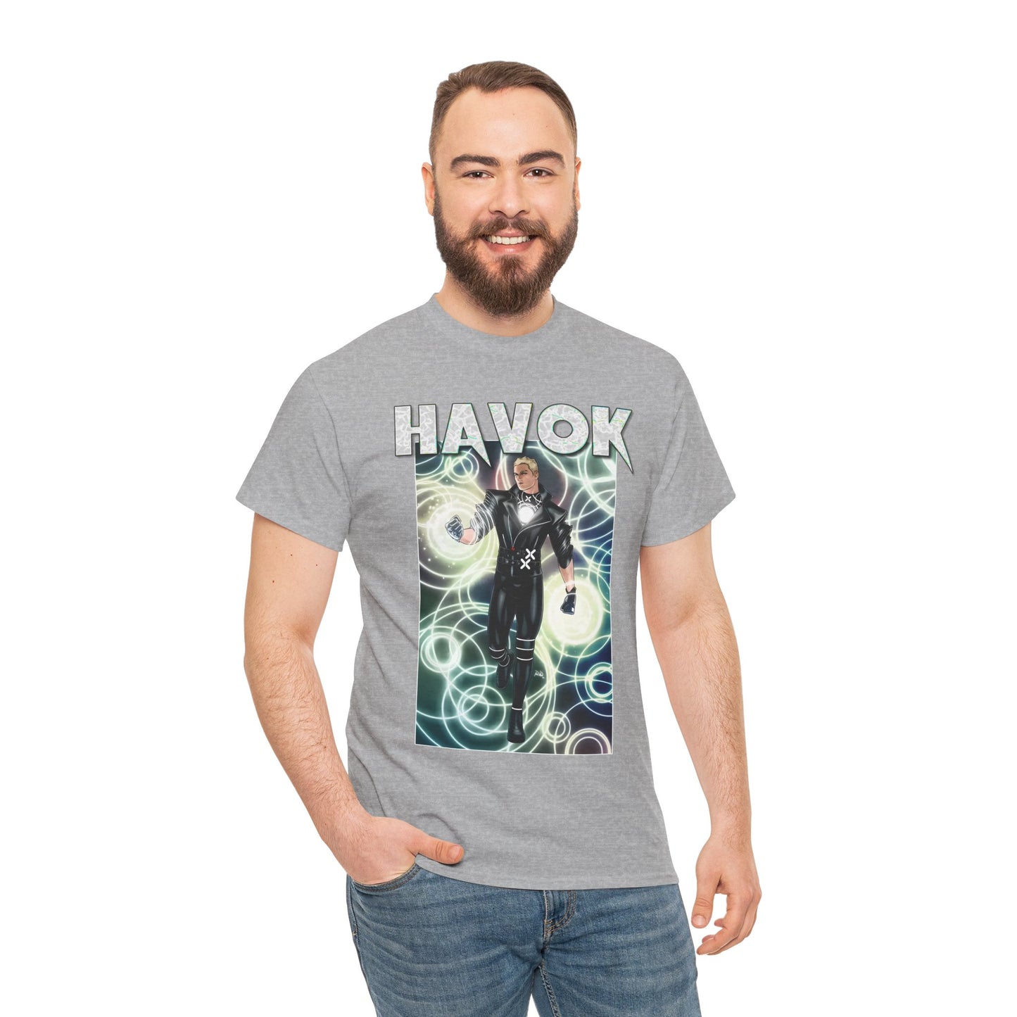 Havok T-Shirt - X-Men, X-Factor Member & Leader - Mutant Hero - Alex Summers, Brother to Scott Summers, Cyclops - Marvel Comics