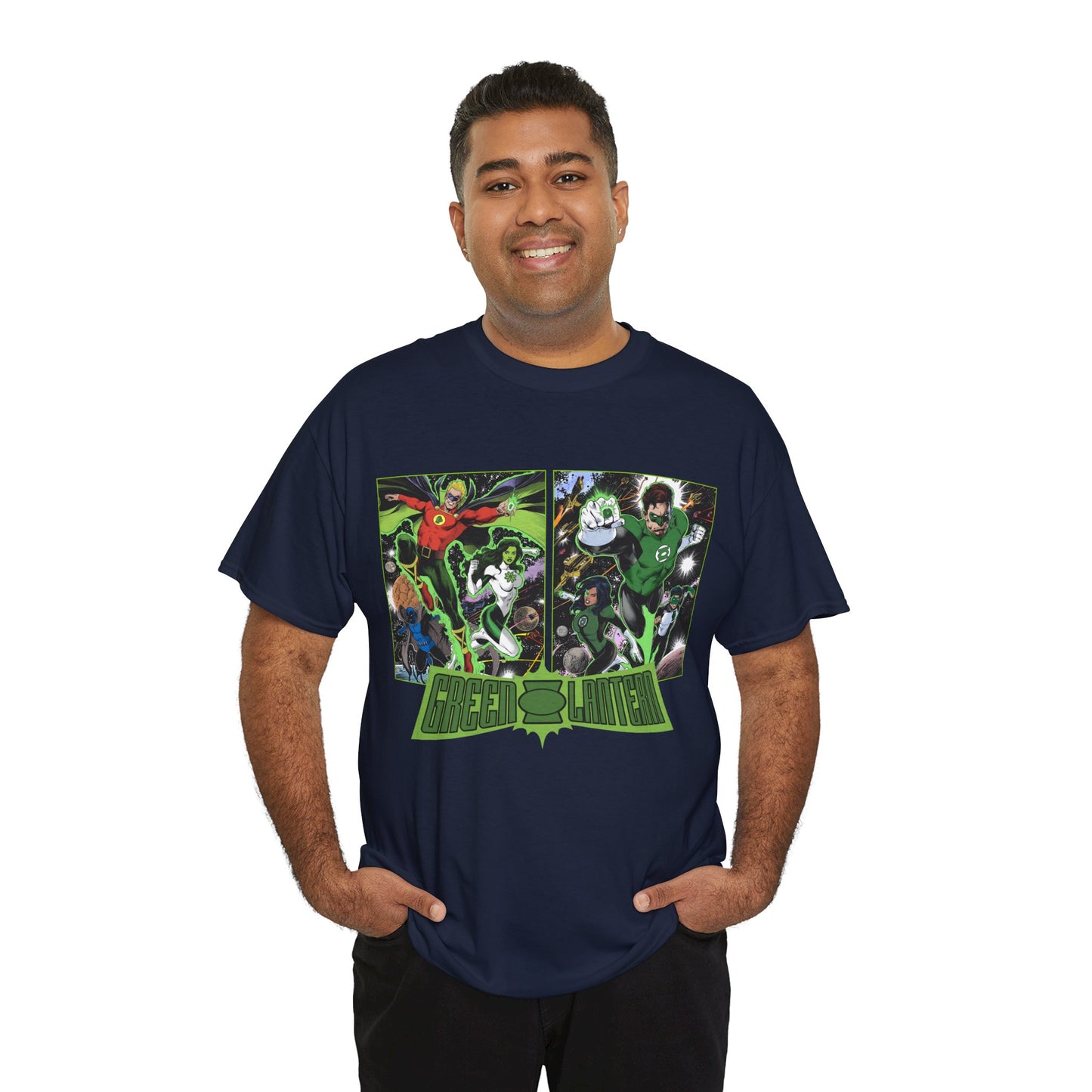 Green Lantern T-Shirt - Alan Scott, Jade, Obsidian, Hal Jordan, Jessica Cruz, Kyle Rayner - The Corps - DC Comics