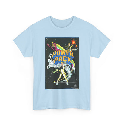 Power Pack T-Shirt - June Brigman, Roy Richardson, Bob Share Art - Ad Recreation - Marvel Comics