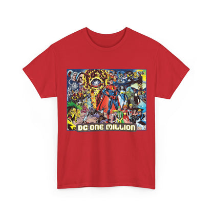 DC One Million T-Shirt - Phil Jimenez Art - Future Versions of Superman, Batman, Wonder Woman, Green Lantern, Flash - DC Comics