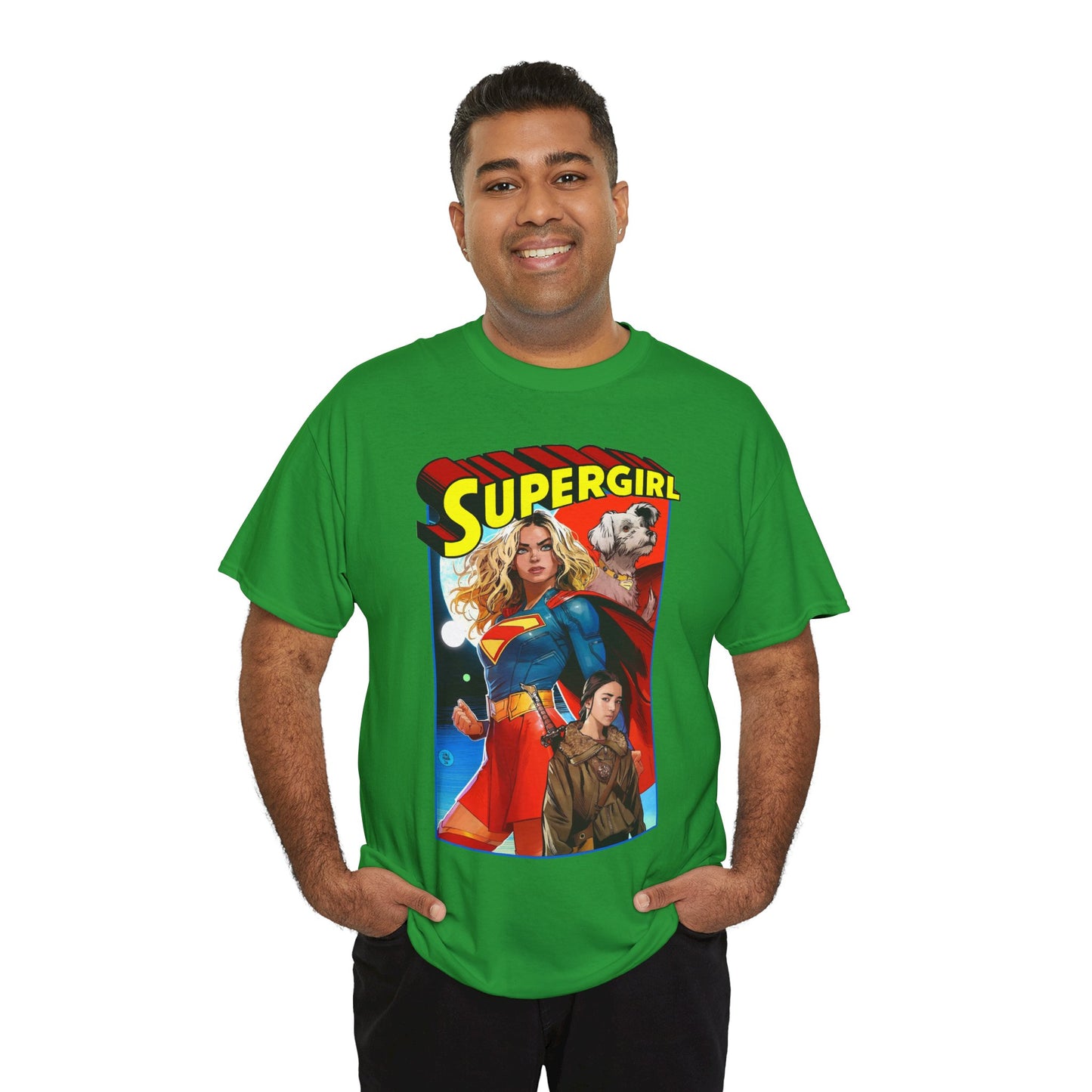 Supergirl & Krypto T-Shirt - Dan Mora Art - Upcoming 2026 Movie with Milly Alcock - DC Comics