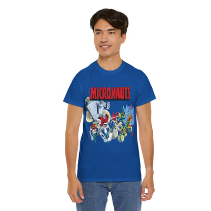 Micronauts T-Shirt - Jackson Guice Art - Arcturus Rann, Biotron, Marionette, Acroyear, Bug - Marvel Comics