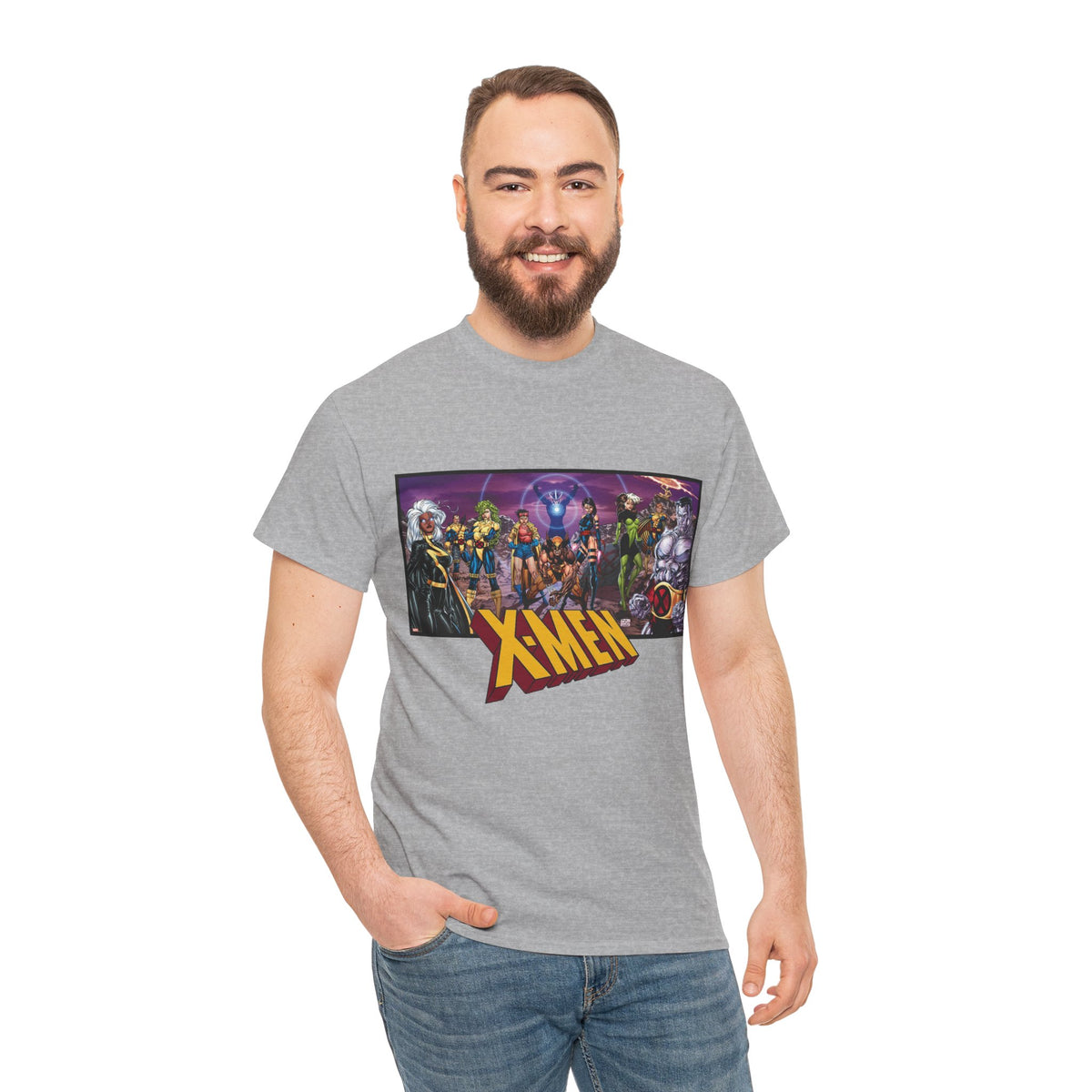 X-Men T-Shirt - Jim Lee Art - Wolverine, Storm, Colossus, Psylocke, Rogue, Forge - Marvel Comics