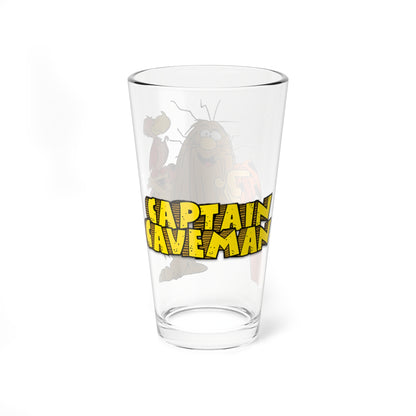 Captain Caveman Pint Glass, 16oz - Hanna-Barbera - Saturday Morning Cartoons - Animated Prehistoric Superhero