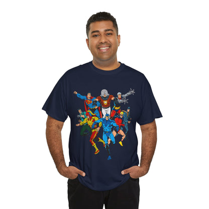 Charlton Characters T-Shirt - DC Comics - Captain Atom, Peacemaker, The Question, Blue Beetle, Judomaster