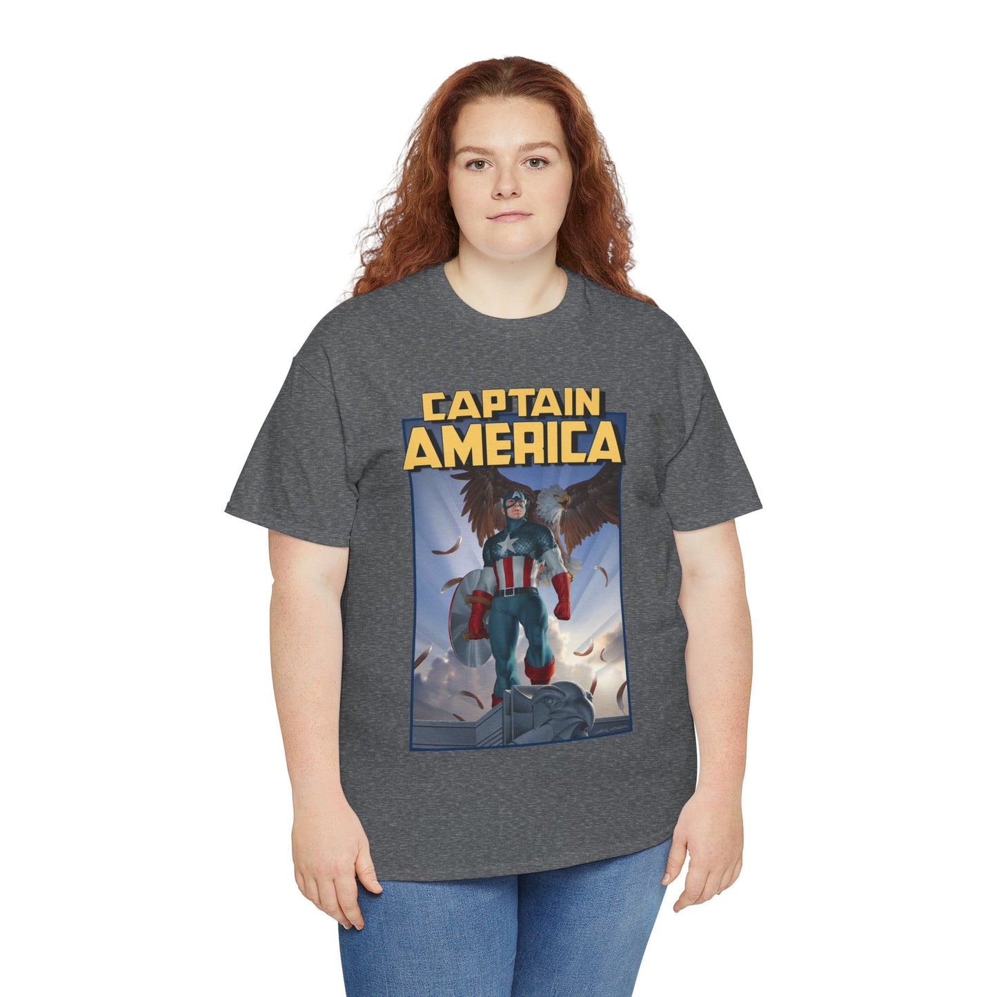 Captain America T-Shirt - Junggeun Yoon Art - Avengers Member - Marvel Comics