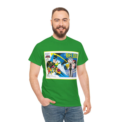 Batman & the Outsiders T-Shirt - Alan Davis Art - Promotional Poster - Looker, Halo, Katana, Geo-Force, Metamorpho, Black Lightning - DC Comics