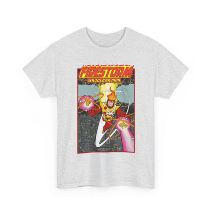 Firestorm the Nuclear Man T-Shirt - George Perez JLA Postcard Art 1980s - DC Comics - Justice League of America Member