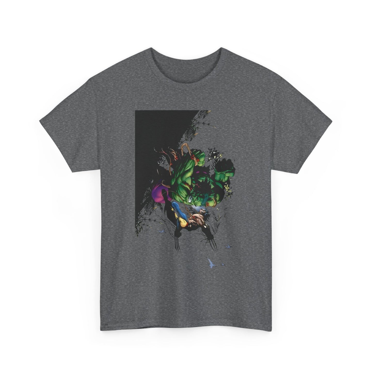 Wolverine Vs Hulk T-Shirt - Adam Kubert Art - Marvel Comics - Logan, X-Men, Bruce Banner - Great Fight Image