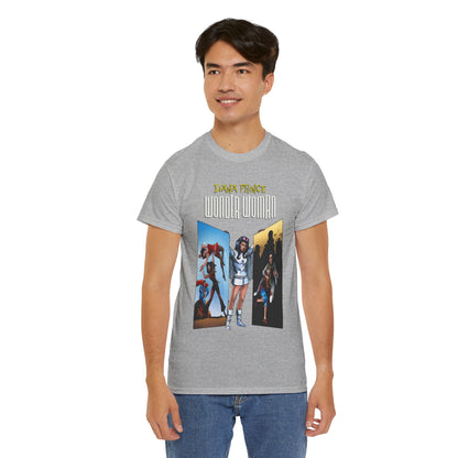 Diana Prince Wonder Woman  T-Shirt - 1970s White Suit Years - Bronze Age DC Comics