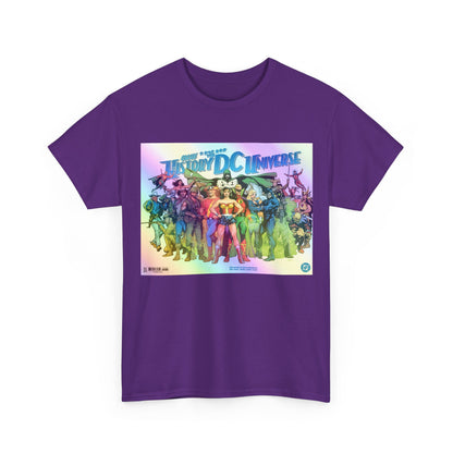New History of the DC Universe T-Shirt - Wonder Woman, Wildcat, Black Canary, Sgt. Rock, Etrigan, Spectre, Jonah Hex - DC Comics