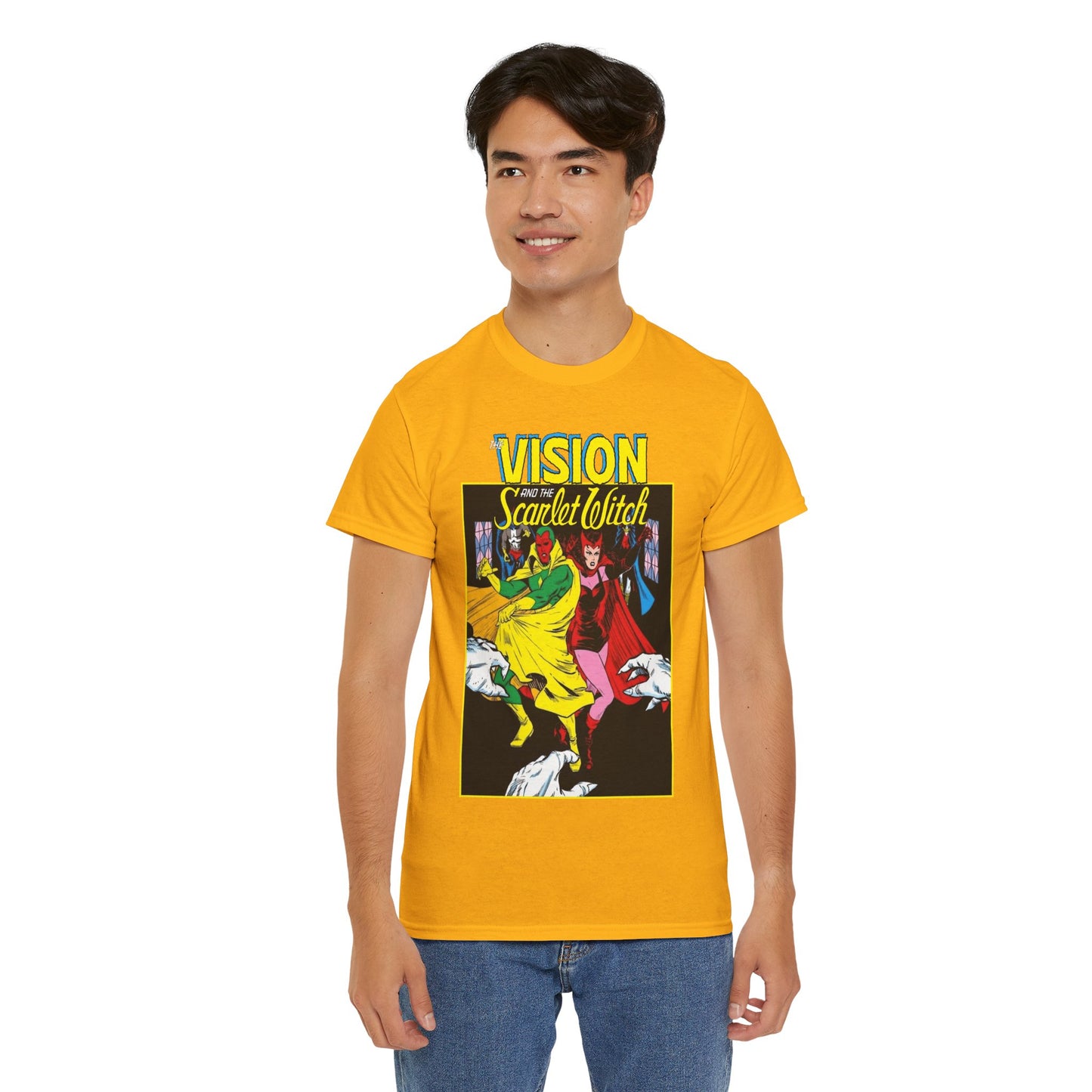 Vision & Scarlet Witch T-Shirt - Avengers Members - 1985 Cover Art - Marvel Comics
