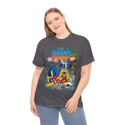New Teen Titans T-Shirt - George Perez Art - #2 Cover Art - Deathstroke & Ravager - DC Comics