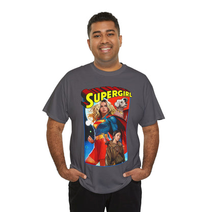Supergirl & Krypto T-Shirt - Dan Mora Art - Upcoming 2026 Movie with Milly Alcock - DC Comics