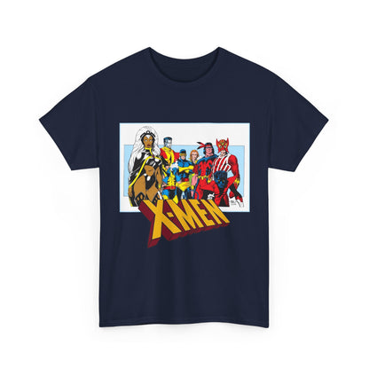 X-Men T-Shirt - Arthur Adams Art - Cyclops, Nightcrawler, Storm, Wolverine, Thunderbird, Sunfire, Banshee - Marvel Comics