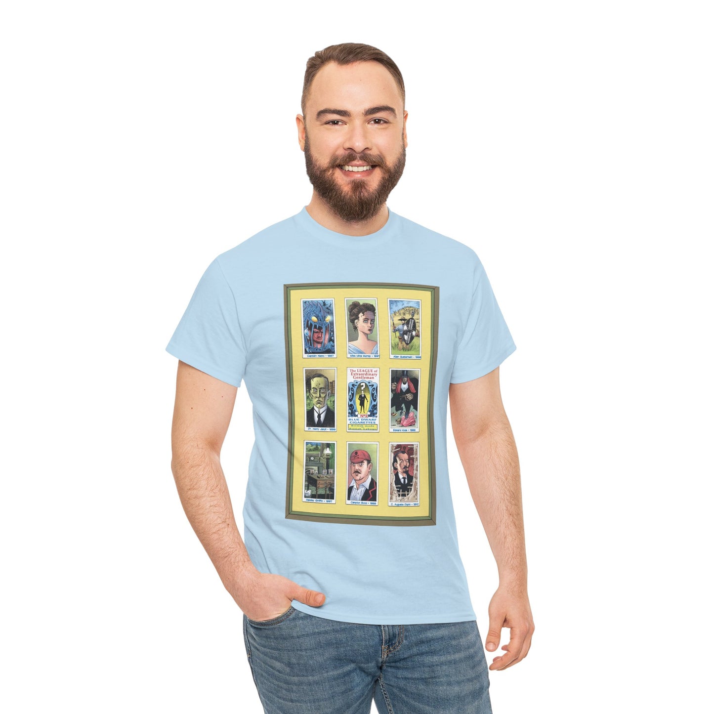 League of Extraordinary Gentlemen T-Shirt - Kevin O'Neill Art - Mina Murray, Captain Nemo, Allan Quatermain, Jekyll & Hyde - Alan Moore Story
