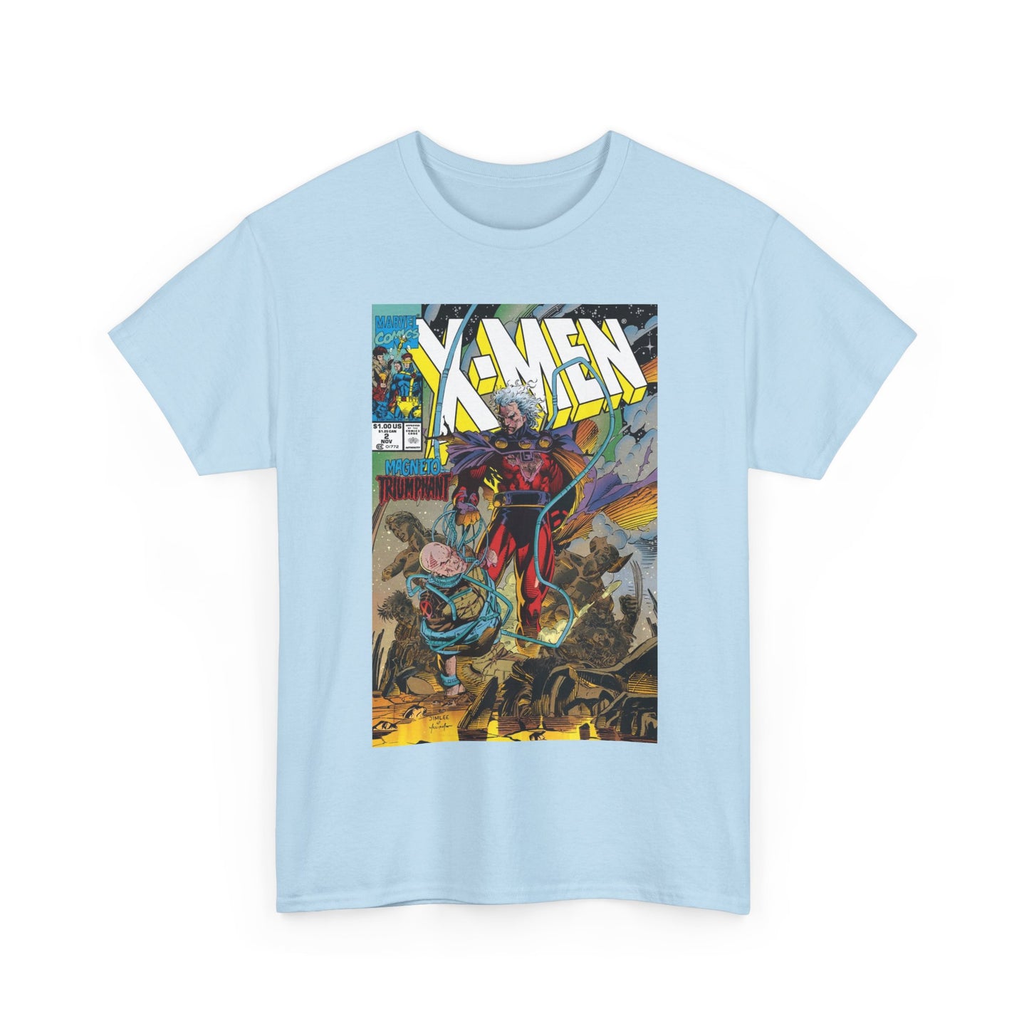 X-Men T-Shirt - Jim Lee Art - Magento & Professor X - #2 Cover Art - Marvel Comics
