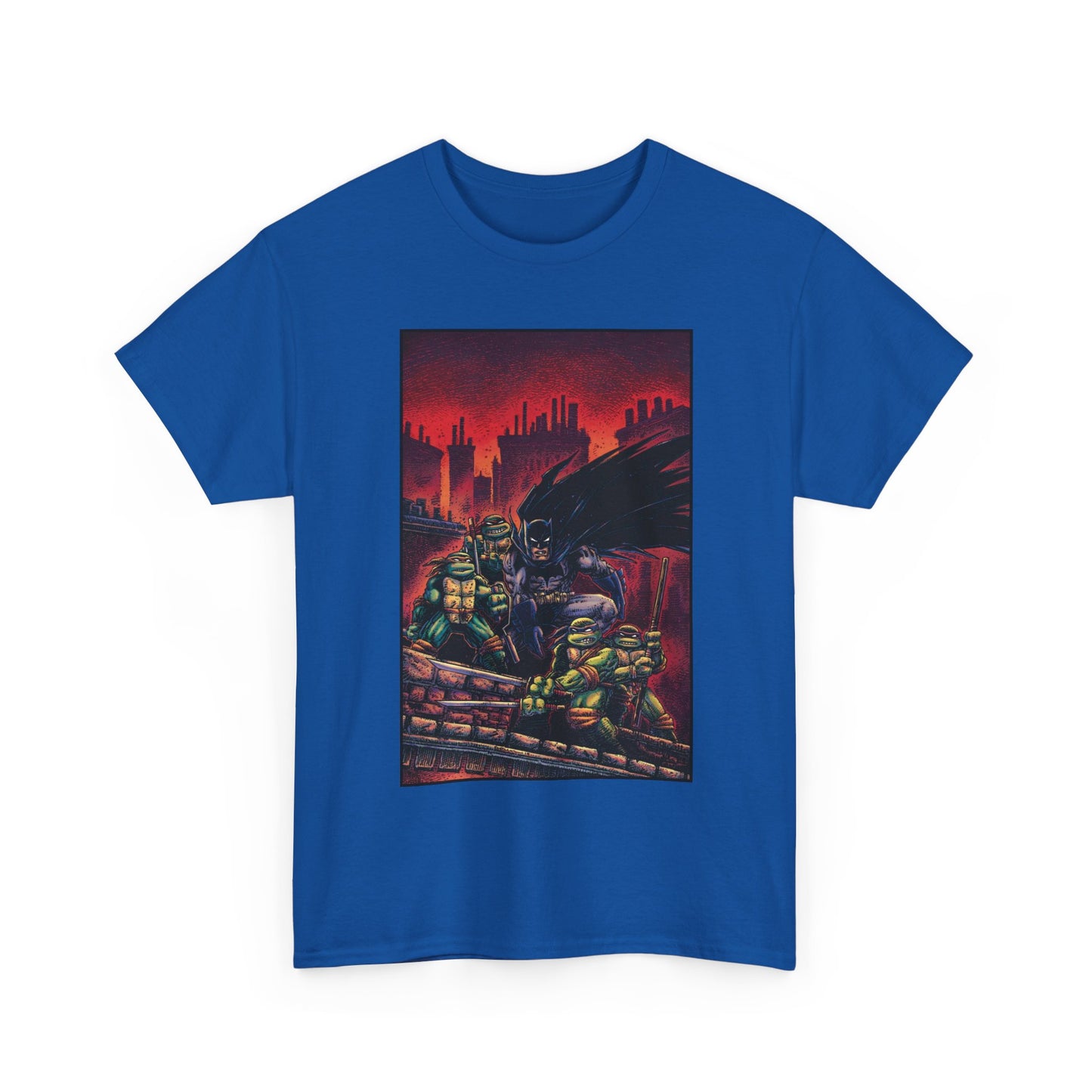 Batman & Teenage Mutant Ninja Turtles T-Shirt - Kevin Eastman Art - TNMT - DC Comics