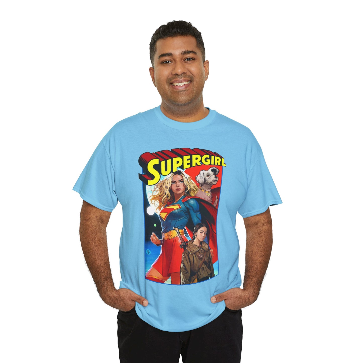 Supergirl & Krypto T-Shirt - Dan Mora Art - Upcoming 2026 Movie with Milly Alcock - DC Comics