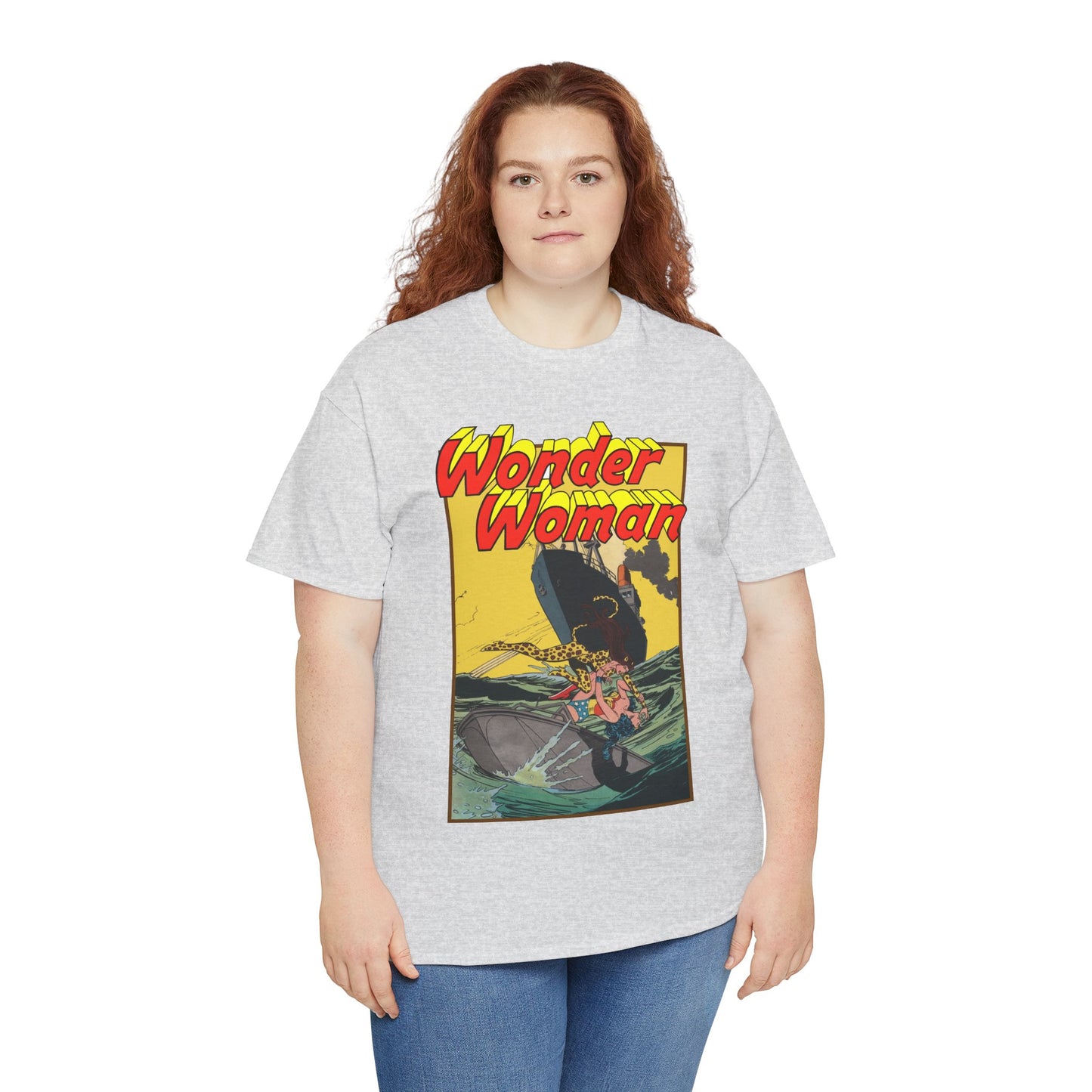 Wonder Woman Vs Cheetah T-Shirt - Rich Buckler & Dan Giordano Art - DC Comics