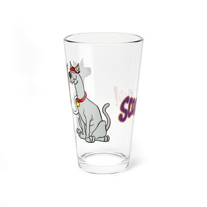 Scooby Doo, Dee & Dum Pint Glass, 16oz - Hanna-Barbera Cartoon Characters - Mystery Inc - Beloved Scooby-Doo Family Members - 1970s & 1980s Classic TV Animation