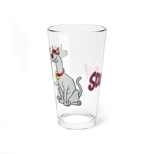 Scooby Doo, Dee & Dum Pint Glass, 16oz - Hanna-Barbera Cartoon Characters - Mystery Inc - Beloved Scooby-Doo Family Members - 1970s & 1980s Classic TV Animation