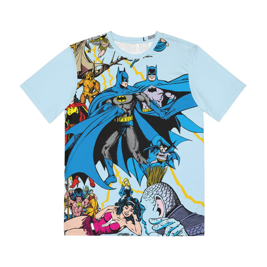 DC Comics Who's Who #2 Polyester Tee (All-Over Print) - George Perez Art - Batman