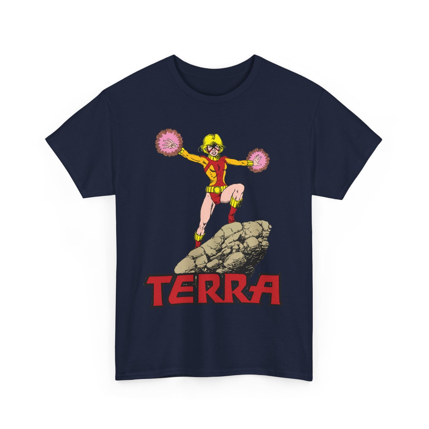 Terra T-Shirt - George Perez Art -  - New Teen Titans & Traitor - Judas Contract - Tara Markov, Sister to Geo-Force - Deathstroke Ally - DC Comics