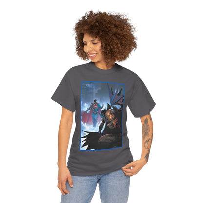 Cyborg Superman Vs Azrael Batman T-Shirt - Lee Weeks Art - Reign of the Superman, Knightfall - World's Finest Variant Cover Art - DC Comics