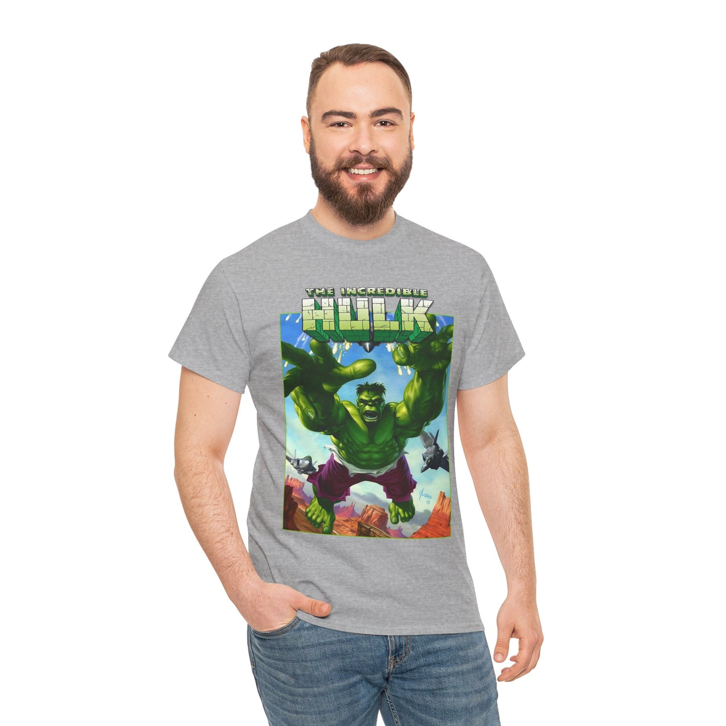 Incredible Hulk T-Shirt - Joe Jusko Art - Bruce Banner - Marvel Comics