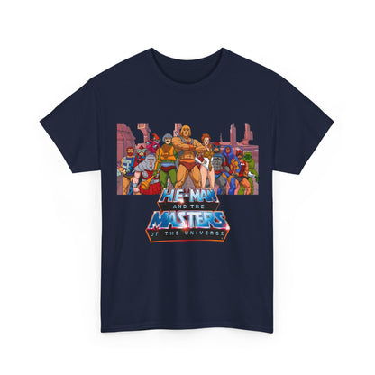 Masters of the Universe T-Shirt - He-Man, Man-At-Arms, Teela, Orko, Fisto, Moss Man, Ram Man - 1980s Filmation Art