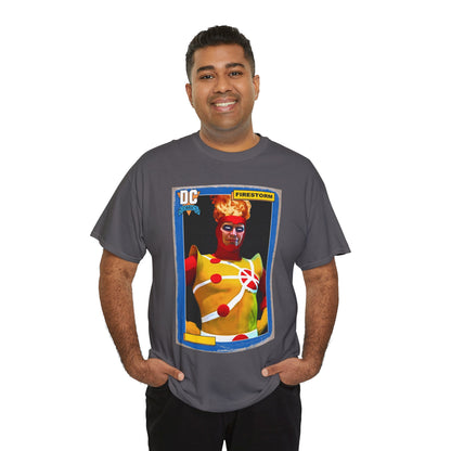Firestorm T-Shirt - Mark Spears Art - DC Universe Trading Card Homage - Ronnie Raymond - DC Comics