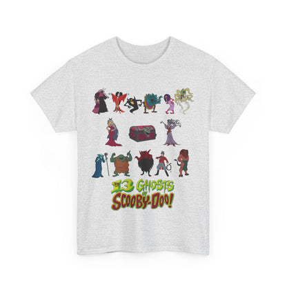 13 Ghosts of Scooby-Doo T-Shirt - Hanna-Barbera Saturday Morning Cartoon - Chest of Demons - Maldor, Queen Morbidia, Reflector Specter