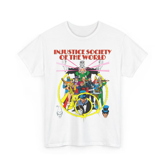 Injustice Society of America T-Shirt - George Perez Art - Justice Society/JSA Foes - Solomon Grundy, Huntress, Per Degaton, The Shade, Vandal Savage - DC Comics - Golden Age