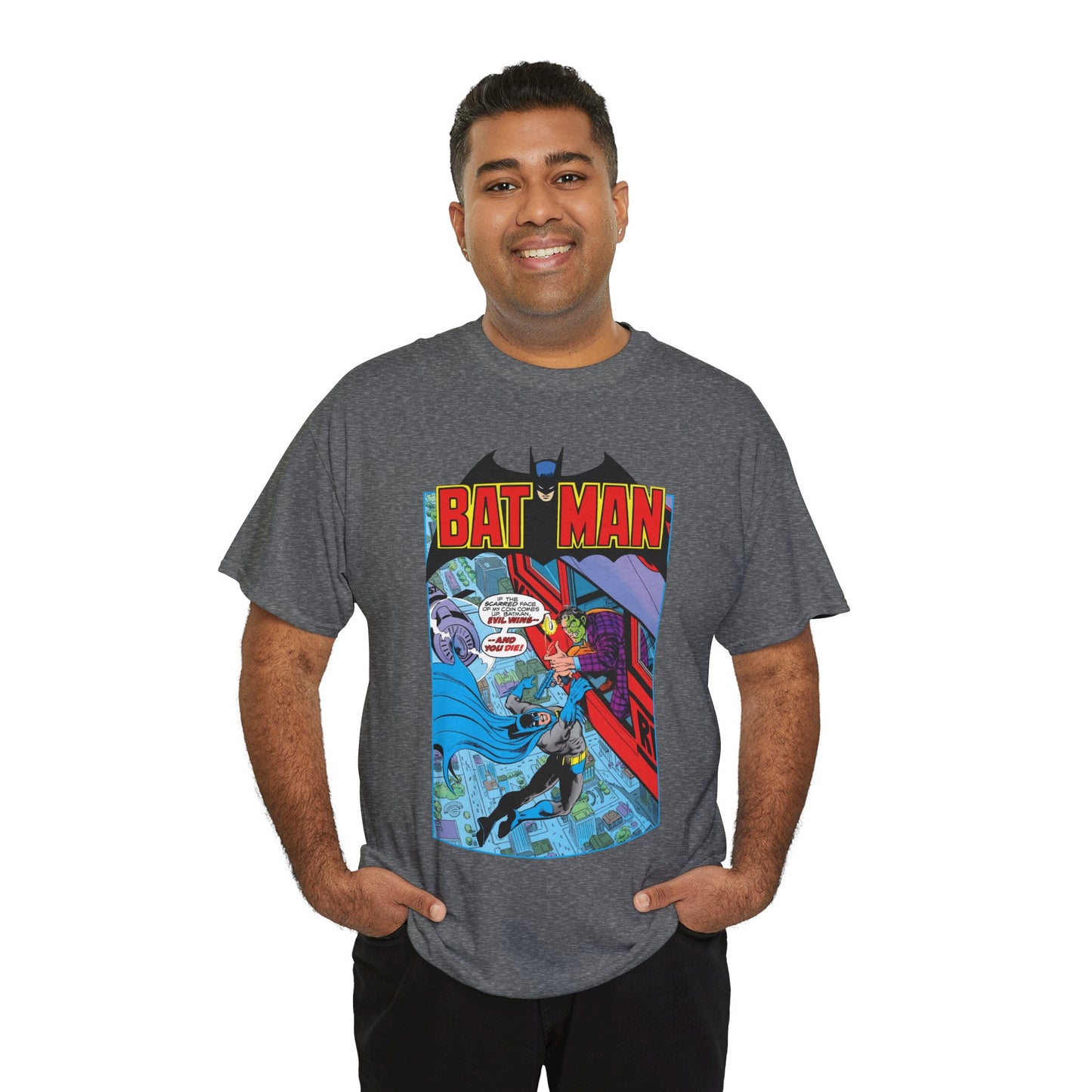 Batman T-Shirt - José Luis García-López Art - Two-Face - Retro 80s Cover - DC Comics