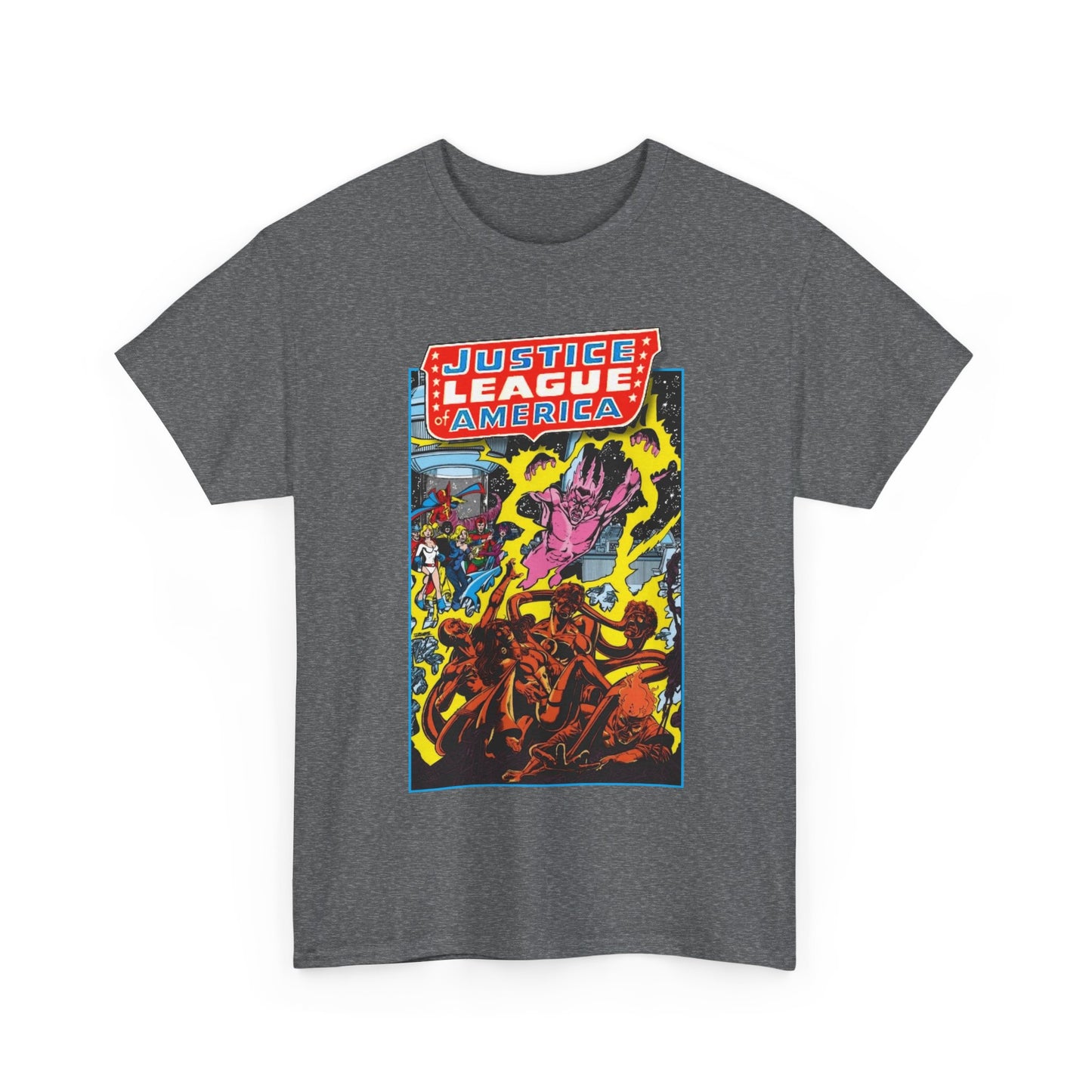 Justice League of America T-Shirt - George Perez Art - JSA Team-Up Cover - DC Comics