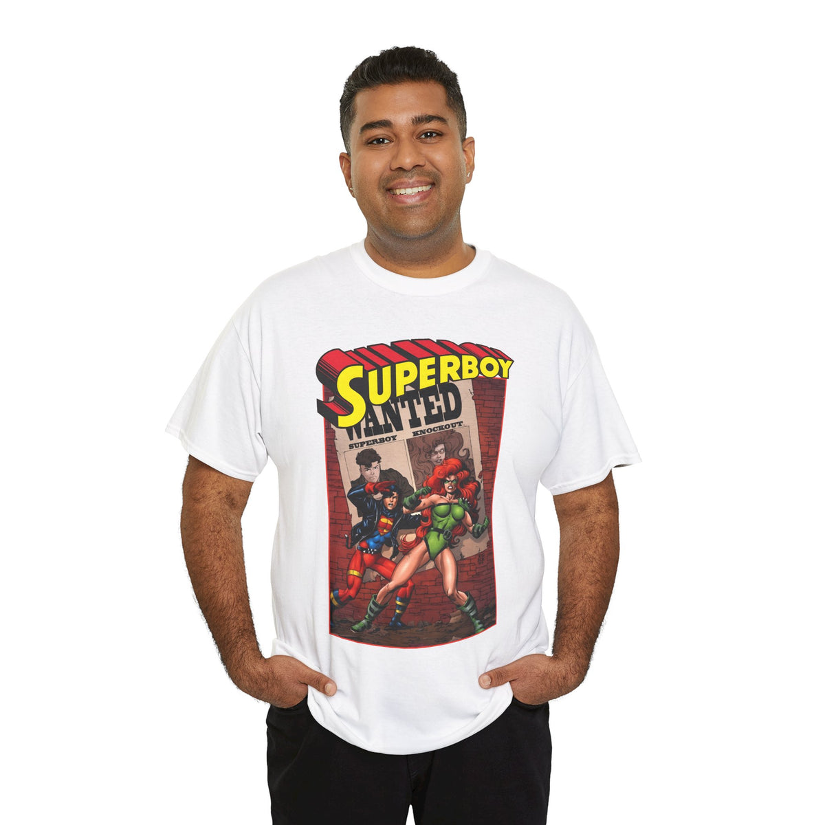 Superboy T-Shirt - Tom Grummett Art - Knockout - DC Comics