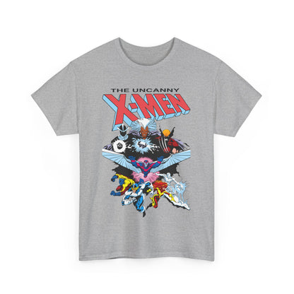X-Men/X-Factor T-Shirt - Cyclops, Storm, Jean Grey, Iceman, Beast, Wolverine - Marvel Comics - From the Inferno Storyline - Mutant Battle