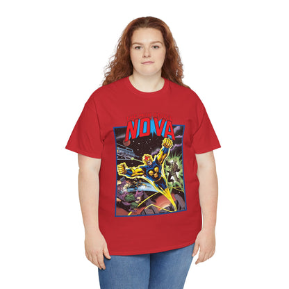 The Man Called Nova T-Shirt - Marvel Comics - Richard Rider - 1970s Comic Series Art - Cosmic Superhero